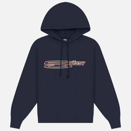 Мужская толстовка Stussy Stretch Hoodie, цвет синий