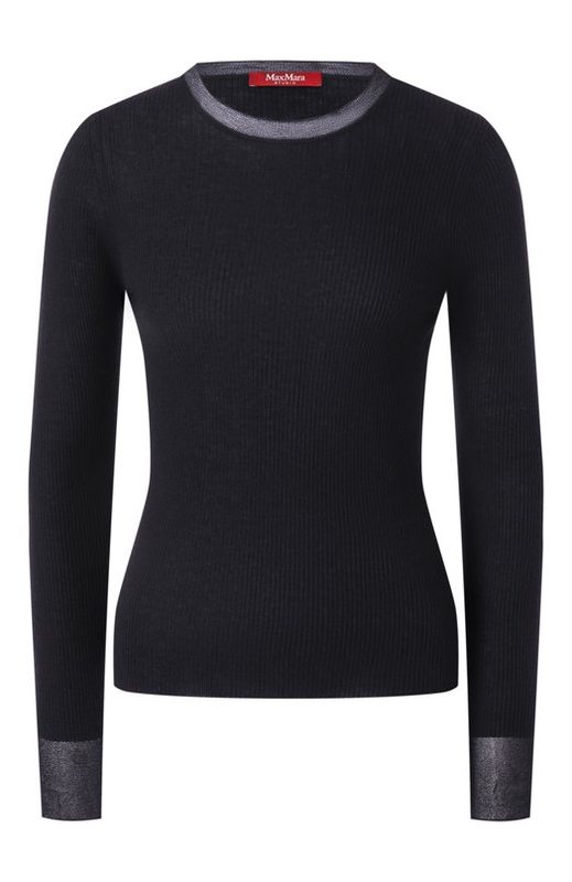 Пуловер из шелка и шерсти Max Mara Studio