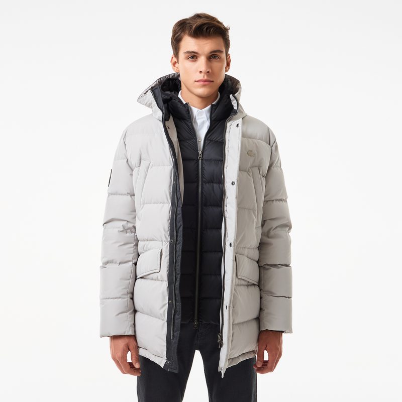 Мужская удлинённая куртка Lacoste с капюшоном 4