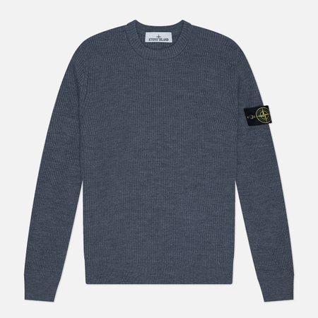 Мужской свитер Stone Island Full Rib RWS Wool, цвет серый