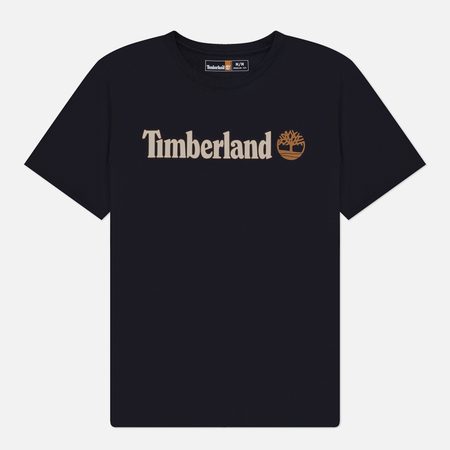 Мужская футболка Timberland Kennebec River Linear Logo, цвет чёрный