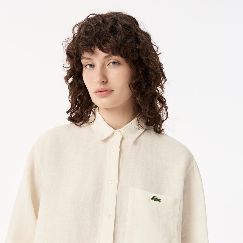 Женская рубашка Lacoste из льна 3
