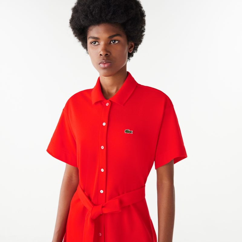 Женское платье Lacoste с поясом 3