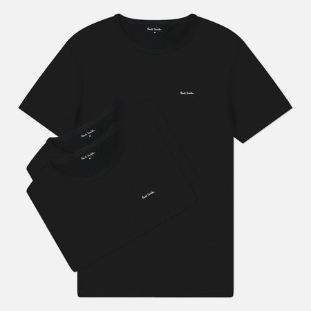 Комплект мужских футболок Paul Smith Classic 3-Pack, цвет чёрный