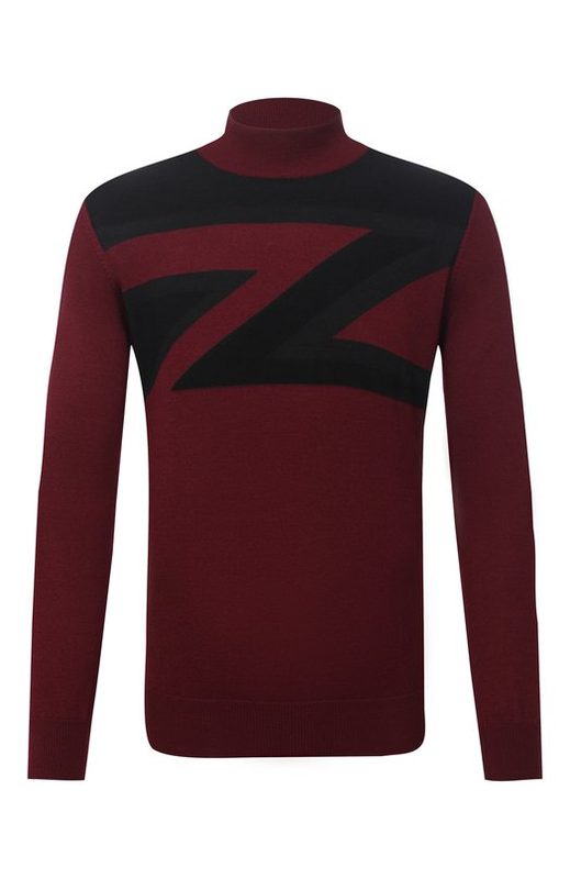 Водолазка из шерсти и шелка Zilli Sport