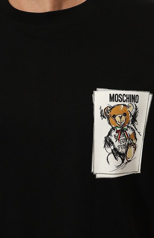 Хлопковая футболка Moschino 5