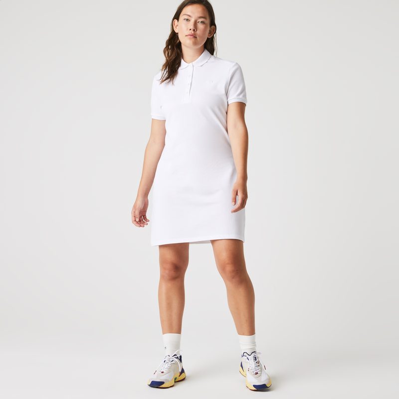 Женское платье-поло Lacoste приталенного кроя 5