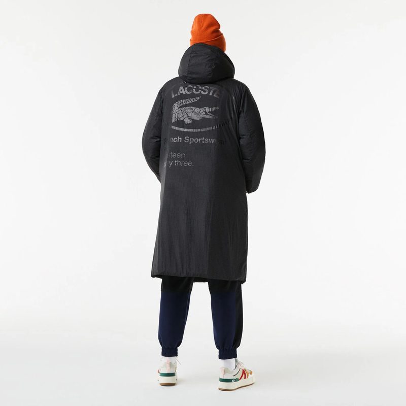 Женская длинная стеганая куртка Lacoste 4