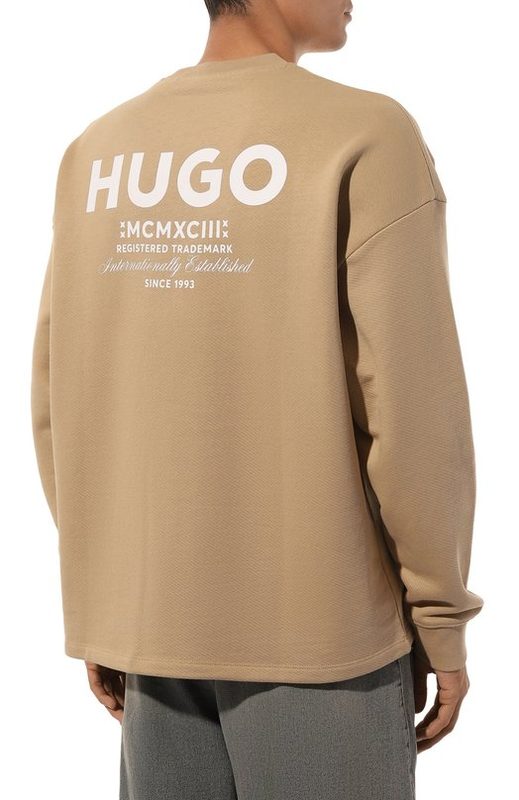 Хлопковый свитшот HUGO Blue 4