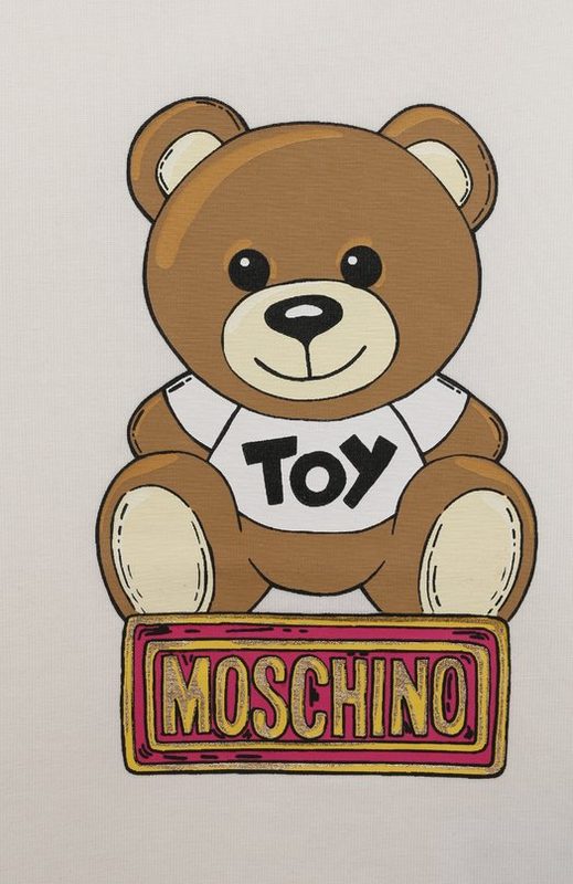 Хлопковая футболка Moschino 3