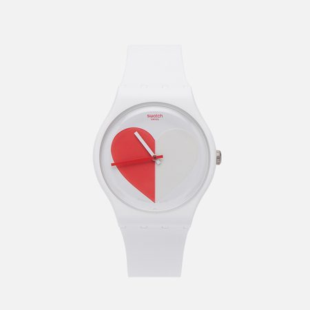 Наручные часы Swatch Half 3 Red, цвет белый