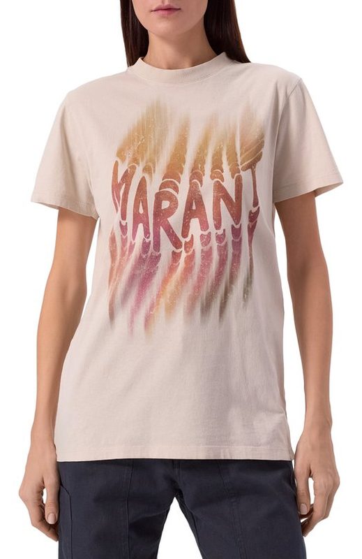 Хлопковая футболка Isabel Marant Etoile 3