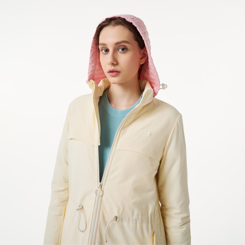 Женская утеплённая куртка-парка Lacoste с эластичным поясом 4