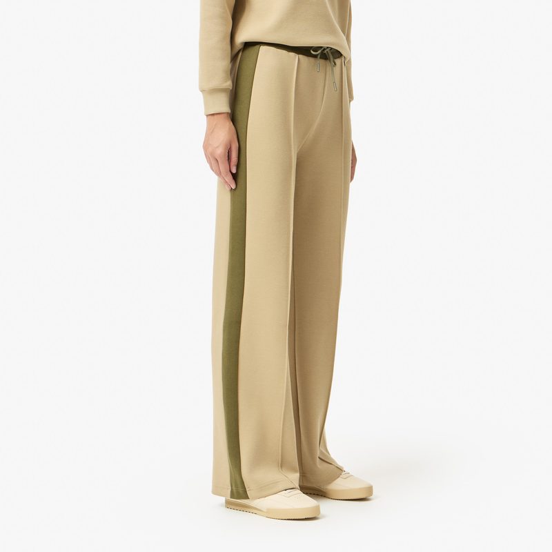 Женские хлопковые спортивные брюки Lacoste оверсайз 4