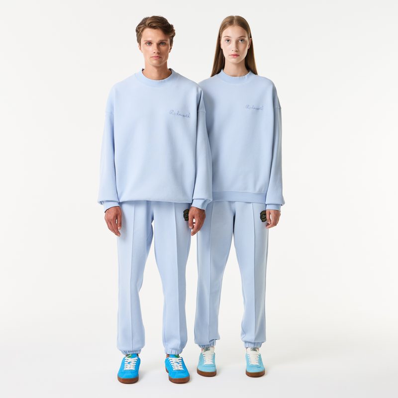 Хлопковый свитшот Lacoste унисекс оверсайз 5