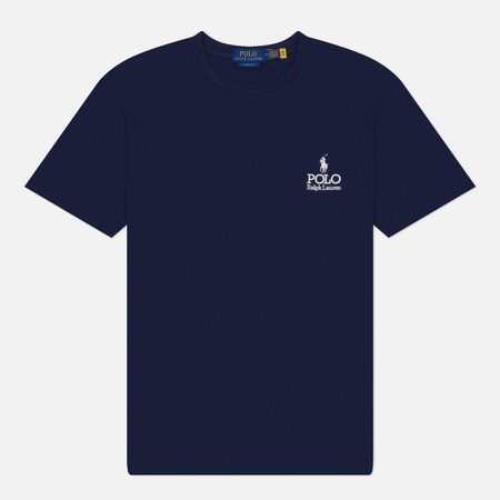 Мужская футболка Polo Ralph Lauren Crew Neck Classic Fit, цвет синий