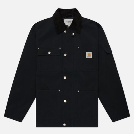 Мужская куртка ветровка Carhartt WIP Clapton, цвет чёрный
