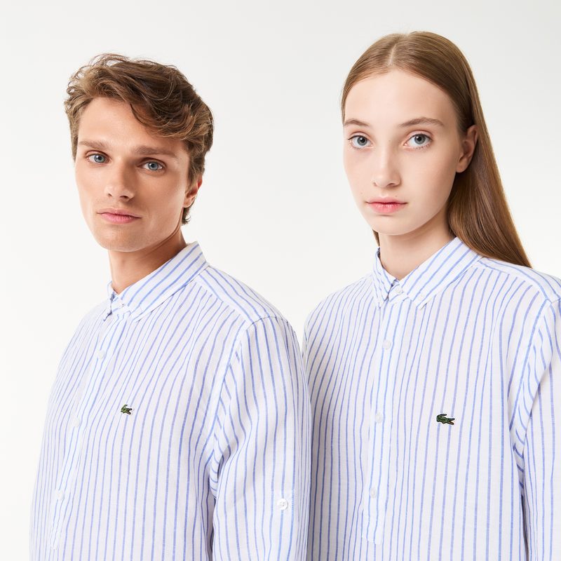 Рубашка Lacoste повседневного кроя унисекс из смеси льна 3
