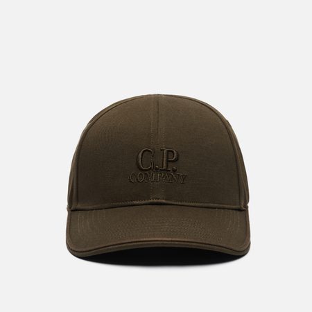Кепка C.P. Company Cabardine Contrast, цвет оливковый