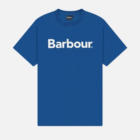 Мужская футболка Barbour Logo Relaxed, цвет синий
