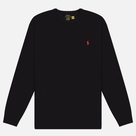 Мужской лонгслив Polo Ralph Lauren 10/1 Jersey Classic, цвет чёрный