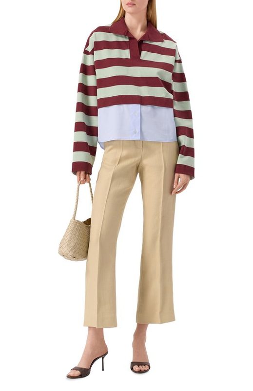 Поло из хлопка и вискозы Weekend Max Mara 2