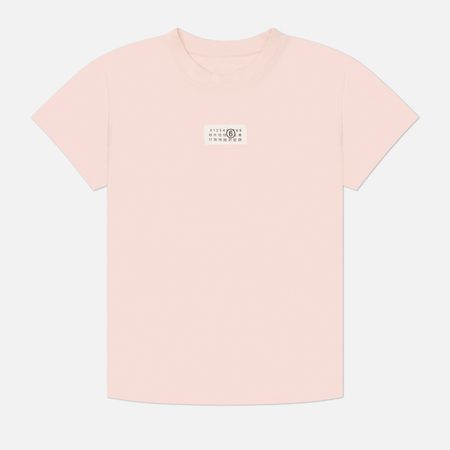 Женская футболка Maison Margiela MM6 Numeric Cotton, цвет розовый