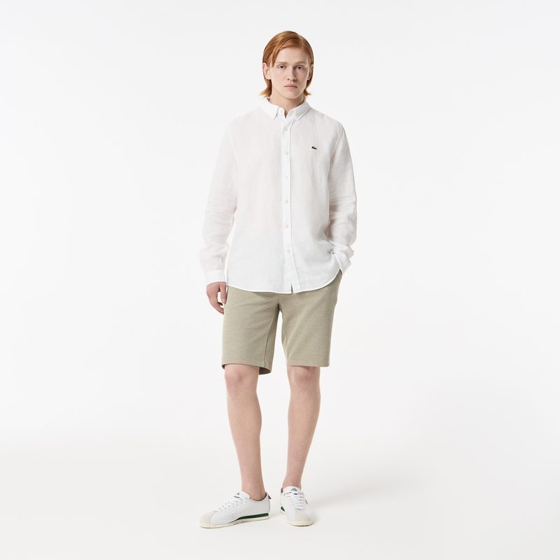 Мужская льнаная рубашка Lacoste 4