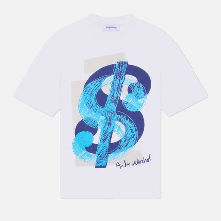 Мужская футболка Etudes Studio Regular Dollar Sign, цвет белый