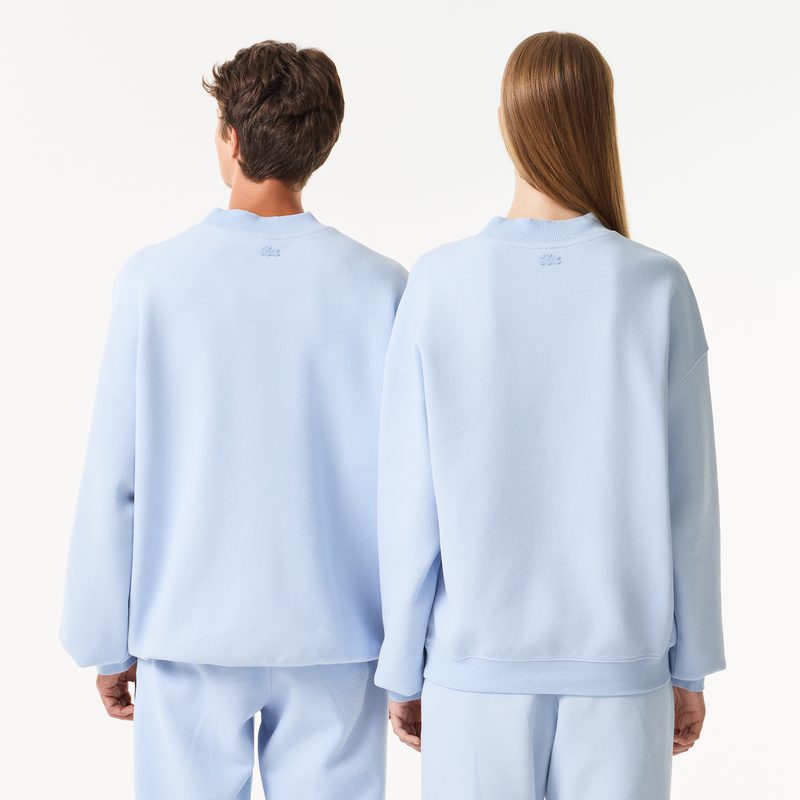 Хлопковый свитшот Lacoste унисекс оверсайз 2