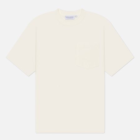 Мужская футболка EASTLOGUE Permanent Stencil One Pocket, цвет белый
