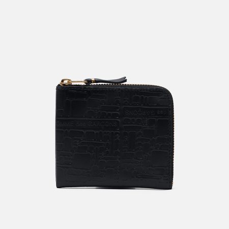 Кошелек Comme des Garcons Wallet SA3100EL Embossed Logotype, цвет чёрный