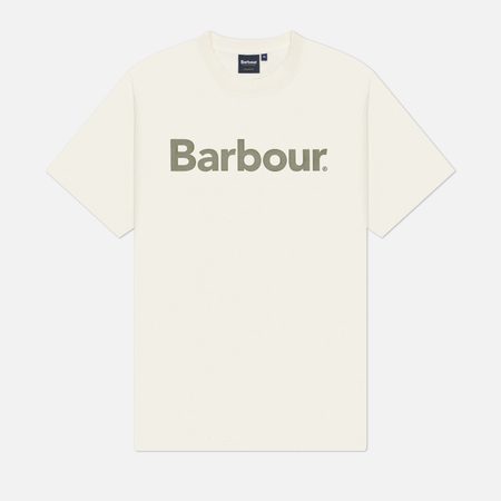Мужская футболка Barbour Logo Relaxed, цвет белый