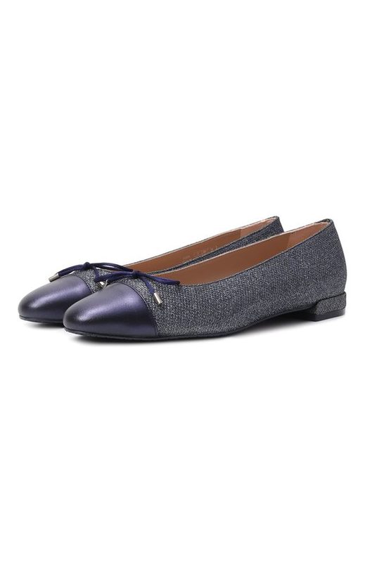 Текстильные балетки Sleek Bow Stuart Weitzman