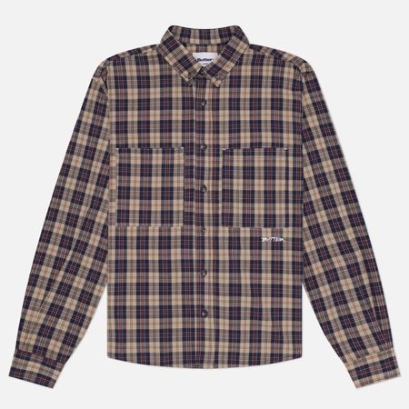 Мужская рубашка Butter Goods Plaid, цвет бежевый