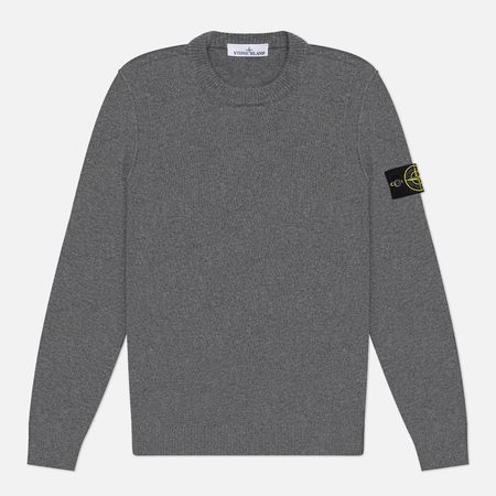 Мужской свитер Stone Island Lambswool, цвет серый