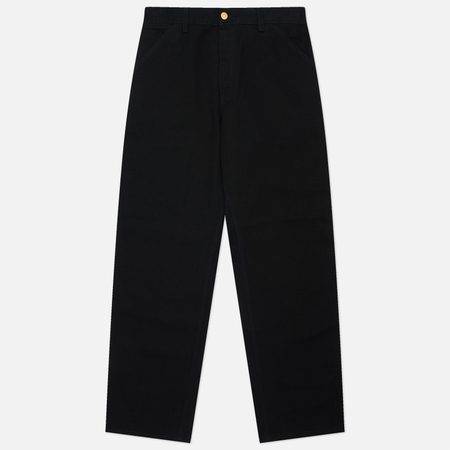 Мужские брюки Carhartt WIP Single Knee, цвет чёрный