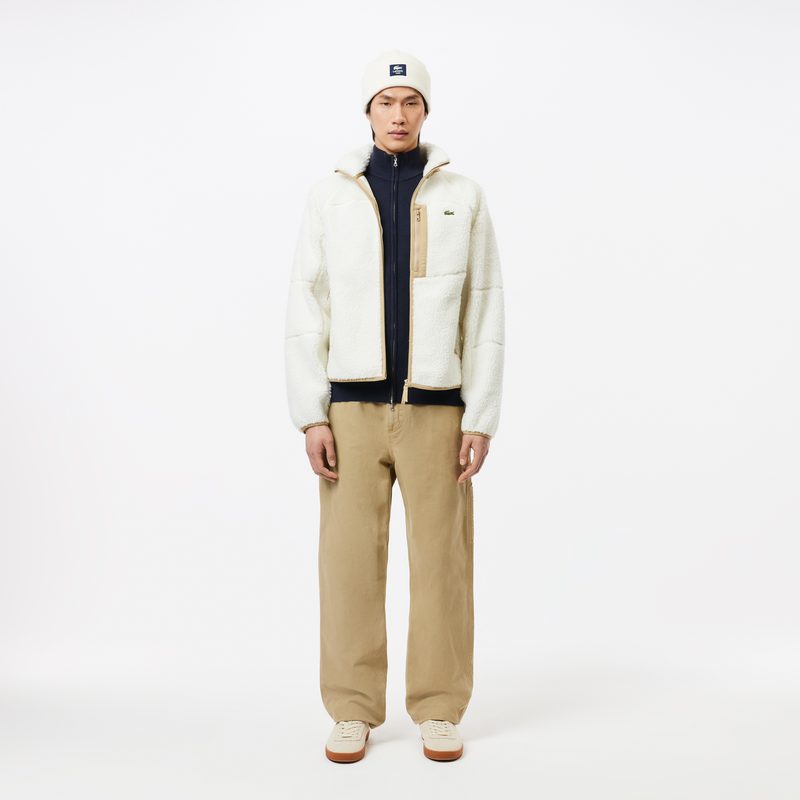 Мужской шерстяной свитер Lacoste на молнии 4