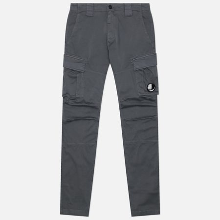 Мужские брюки C.P. Company Stretch Sateen Ergonomic Cargo Lens, цвет серый