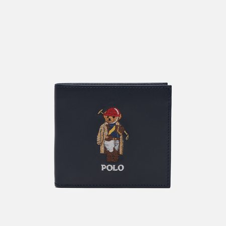 Кошелек Polo Ralph Lauren Billfold Coin Medium Seasonal Bear, цвет синий
