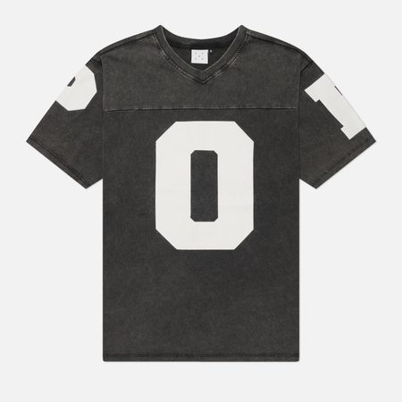 Мужская футболка Pop Trading Company Washed Football, цвет чёрный