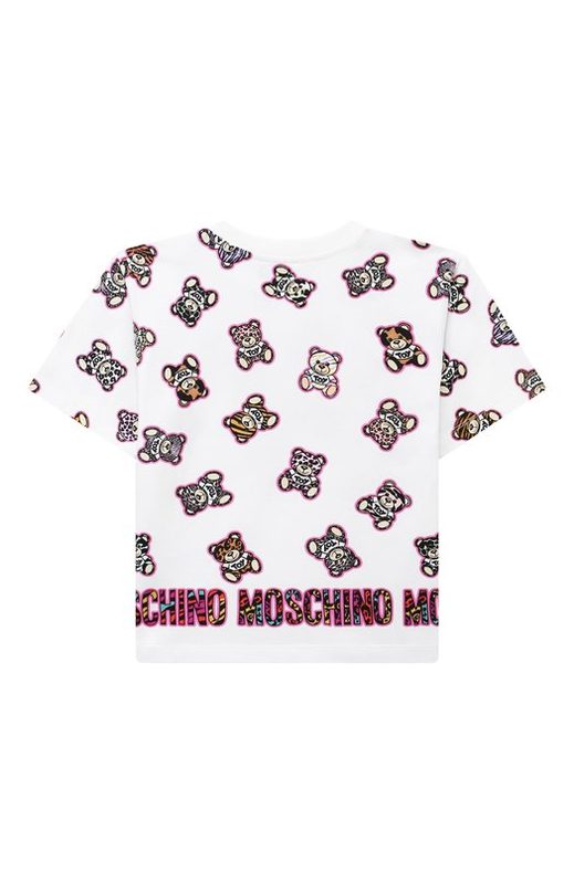 Хлопковая футболка Moschino 2