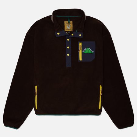 Мужская толстовка Brain Dead Equipment Fleece Pullover, цвет коричневый