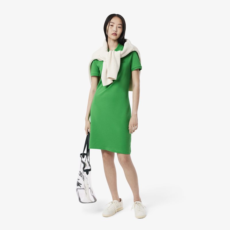 Женское платье-поло Lacoste приталенного кроя 4