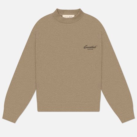 Женская толстовка Fear of God ESSENTIALS Classic Crewneck, цвет бежевый
